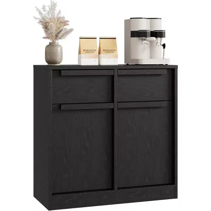 Acekool 31.5''/62.4 Modern Sideboard Buffet Cabinet with 2/4 Doors, Wood Color, Large Storage for Kitchen, Dining Room, or Living Room