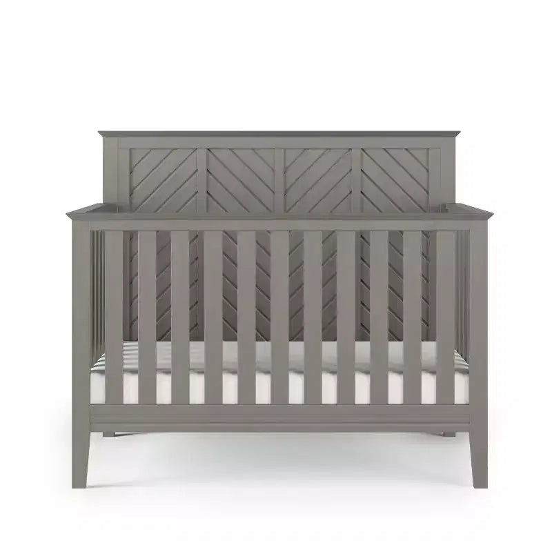 Child Craft Atwood 4-in-1 Convertible Crib, Converts to Day Bed, Toddler Bed and Full Size Bed, 3 Mattress Positions, Baby Safe Finish