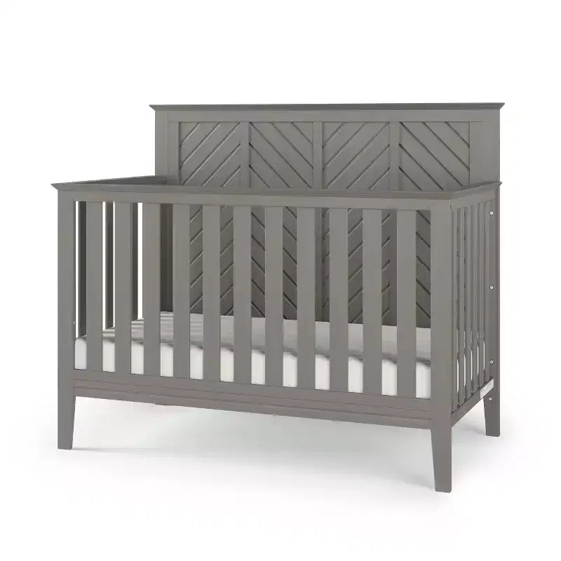 Child Craft Atwood 4-in-1 Convertible Crib, Converts to Day Bed, Toddler Bed and Full Size Bed, 3 Mattress Positions, Baby Safe Finish