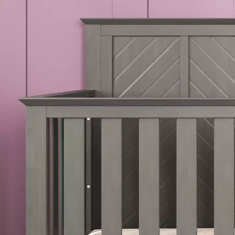 Child Craft Atwood 4-in-1 Convertible Crib, Converts to Day Bed, Toddler Bed and Full Size Bed, 3 Mattress Positions, Baby Safe Finish