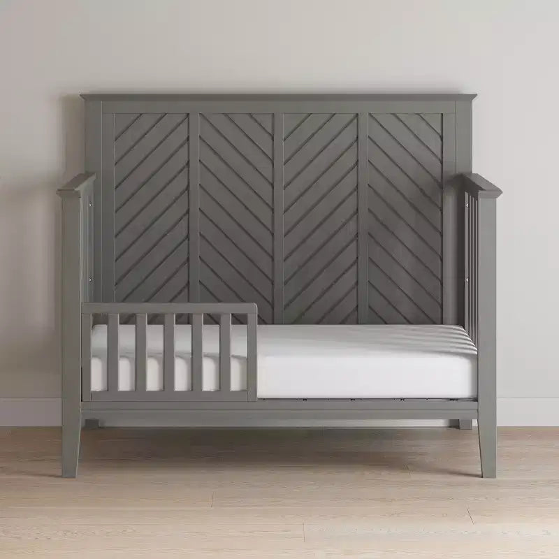 Child Craft Atwood 4-in-1 Convertible Crib, Converts to Day Bed, Toddler Bed and Full Size Bed, 3 Mattress Positions, Baby Safe Finish