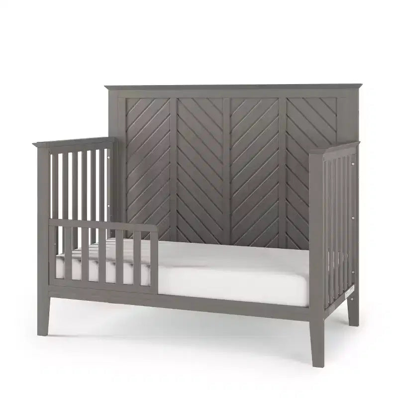 Child Craft Atwood 4-in-1 Convertible Crib, Converts to Day Bed, Toddler Bed and Full Size Bed, 3 Mattress Positions, Baby Safe Finish