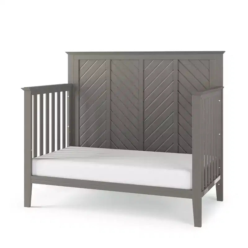 Child Craft Atwood 4-in-1 Convertible Crib, Converts to Day Bed, Toddler Bed and Full Size Bed, 3 Mattress Positions, Baby Safe Finish