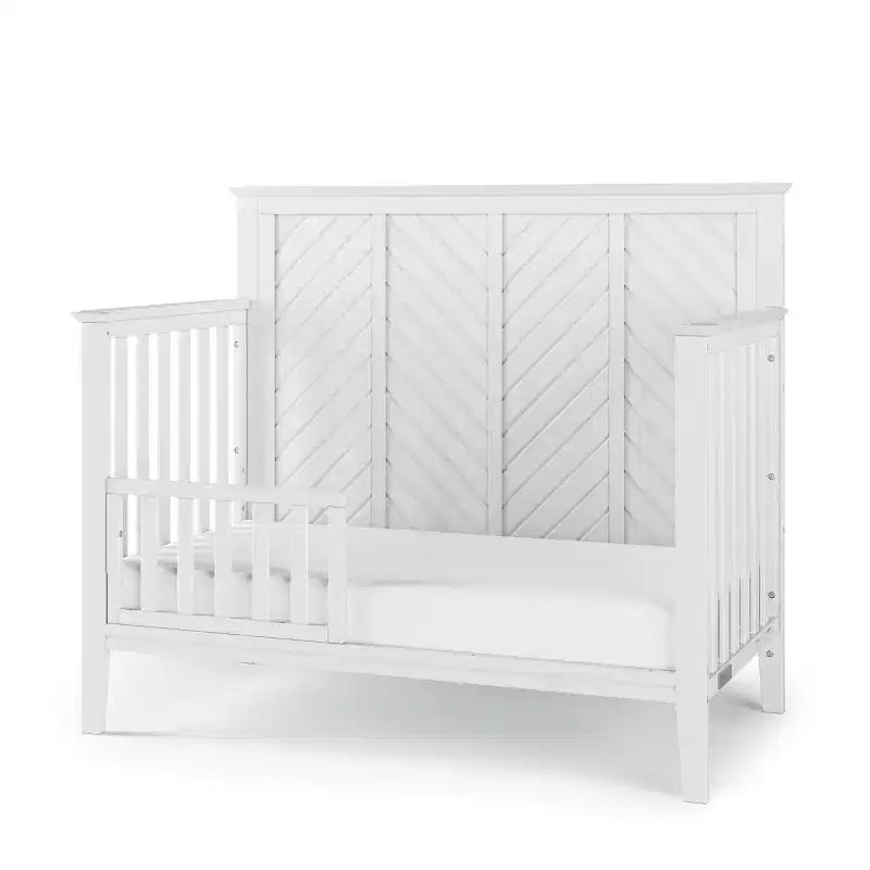 Child Craft Atwood 4-in-1 Convertible Crib, Converts to Day Bed, Toddler Bed and Full Size Bed, 3 Mattress Positions, Baby Safe Finish