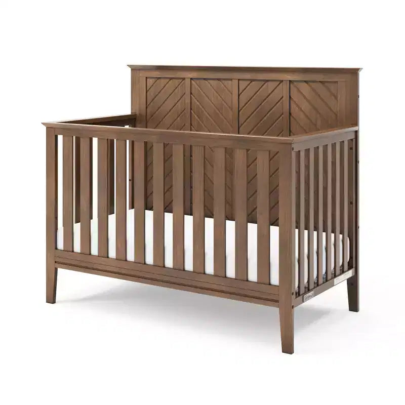 Child Craft Atwood 4-in-1 Convertible Crib, Converts to Day Bed, Toddler Bed and Full Size Bed, 3 Mattress Positions, Baby Safe Finish