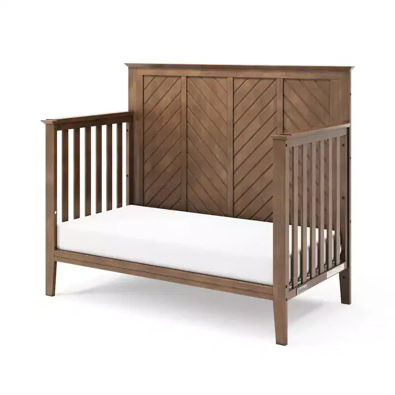 Child Craft Atwood 4-in-1 Convertible Crib, Converts to Day Bed, Toddler Bed and Full Size Bed, 3 Mattress Positions, Baby Safe Finish