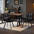 Sailvan Swivel Dining Chairs, Upholstered Leather Dining Room Chairs, Kitchen Chairs with Double-Layer Foam