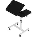 Acekool Overbed Table with Wheels, Adjustable Height & Tilting Split Desktop, for Bedroom & Home Office