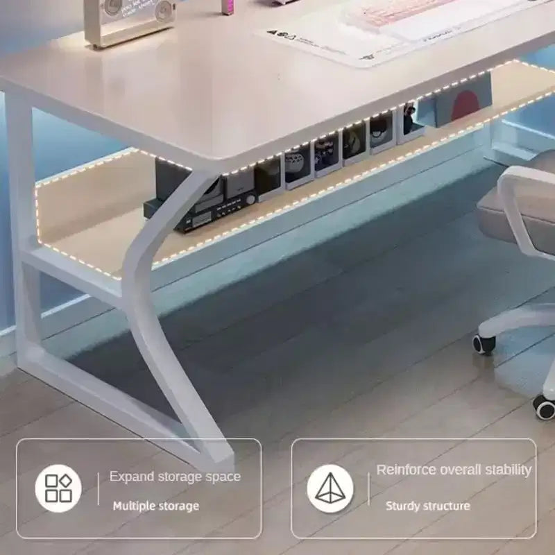 31 Small Computer Desk Modern Home Office Desk for Bedroom, Study & Work (Compact Writing Table for Home/Office)