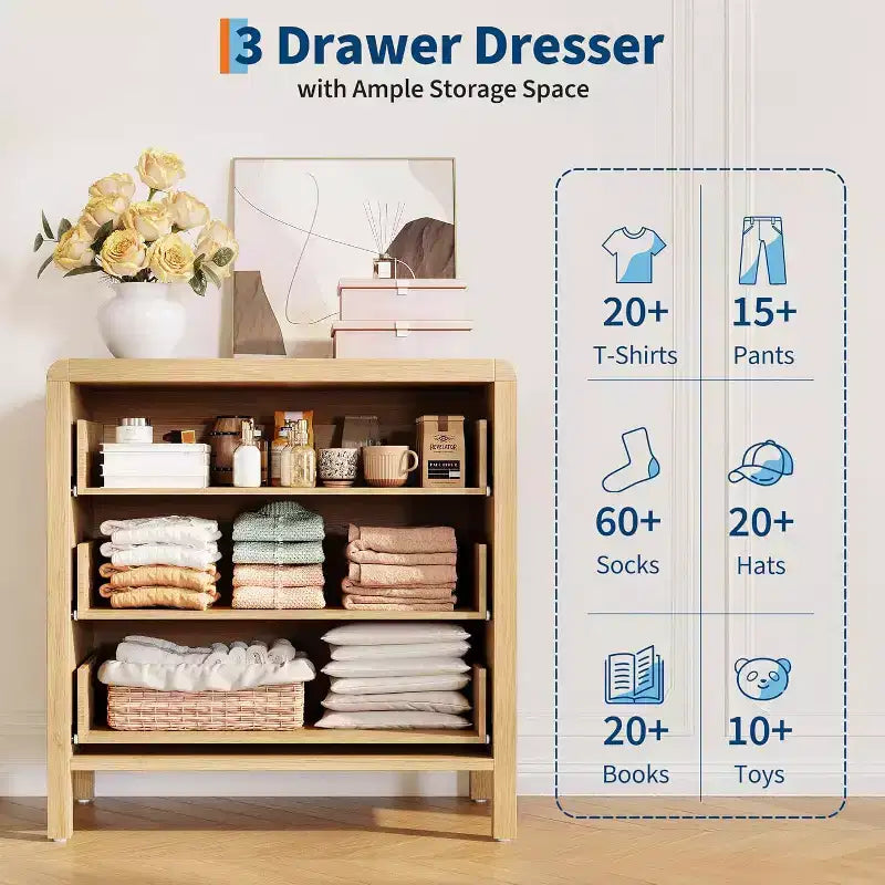 Drawer chest of drawers for bedroom, modern closet, dresser, wooden storage clothes organizer for bedroom, living room, hallway