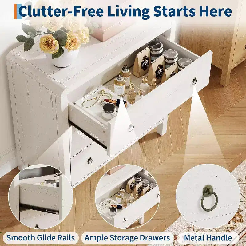 Drawer chest of drawers for bedroom, modern closet, dresser, wooden storage clothes organizer for bedroom, living room, hallway