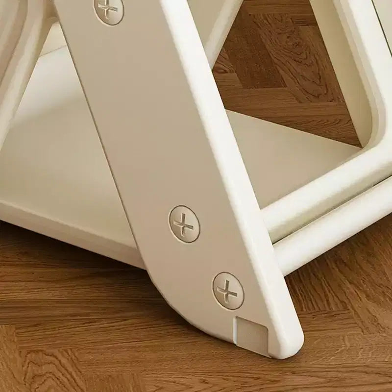 GDFStudio Sarun Modern Polyethylene Multi Functional Kids Dining Chair with Adjustable Footrest and Movable Tray