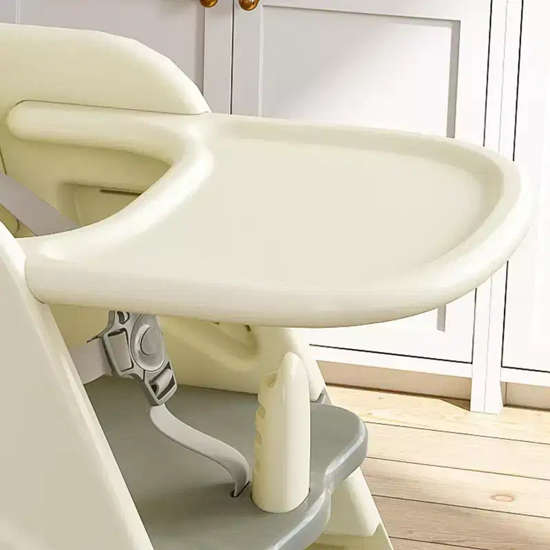 GDFStudio Sarun Modern Polyethylene Multi Functional Kids Dining Chair with Adjustable Footrest and Movable Tray