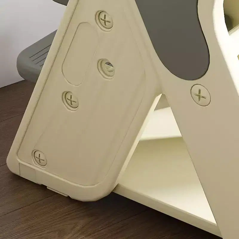 GDFStudio Sarun Modern Polyethylene Multi Functional Kids Dining Chair with Adjustable Footrest and Movable Tray