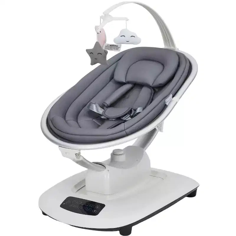 GustoWave Baby Swing for Infants & Toddlers, 5 Motion Modes & Speeds, Remote Control, Reclining Seat with 5-Point Harness, 5 Preset Music