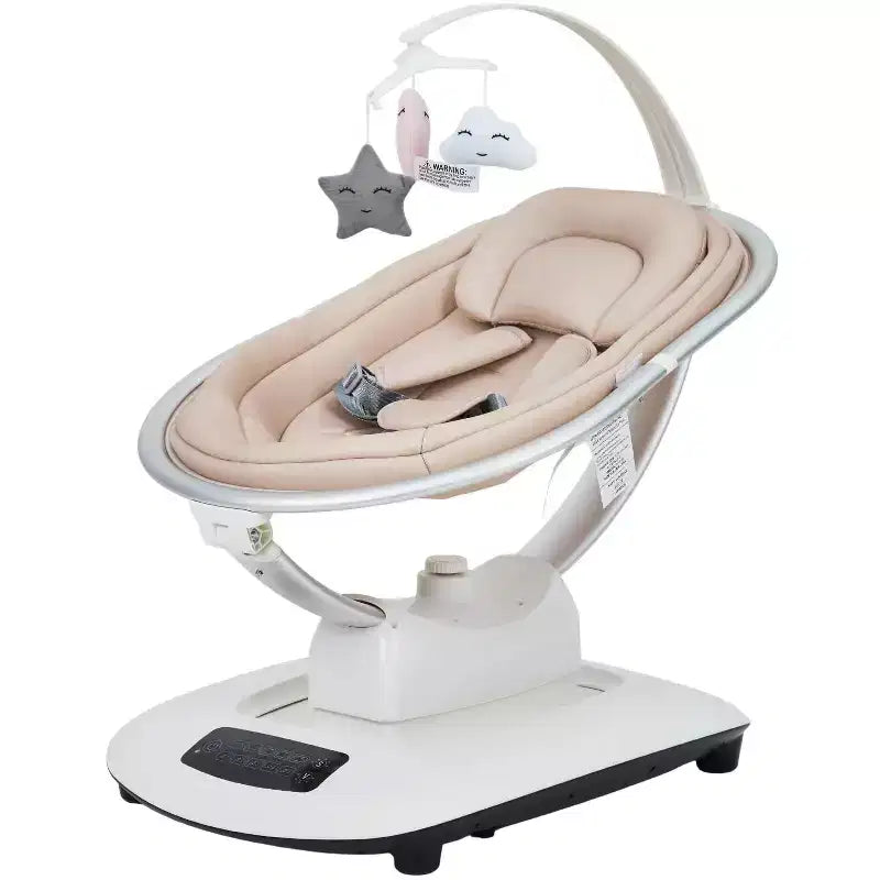 GustoWave Baby Swing for Infants & Toddlers, 5 Motion Modes & Speeds, Remote Control, Reclining Seat with 5-Point Harness, 5 Preset Music