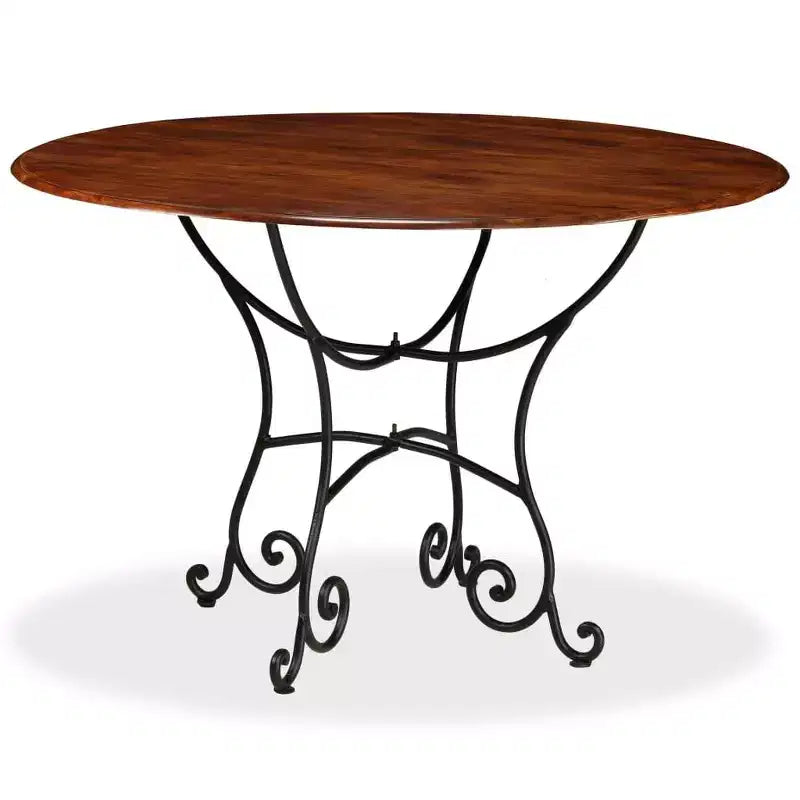 vidaXL Dining Table Honey finish Solid acacia wood Medium Durable - 47.2 x 29.9