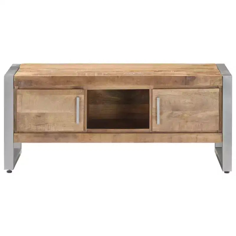 vidaXL Coffee Table 37.4x19.7x15.7 Rough Mango Wood