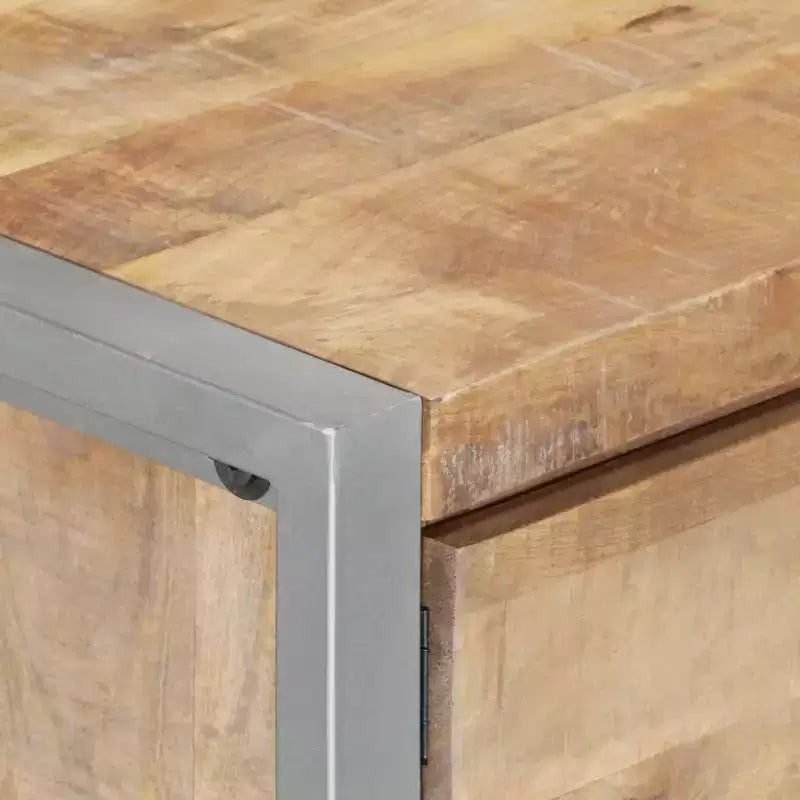 vidaXL Coffee Table 37.4x19.7x15.7 Rough Mango Wood