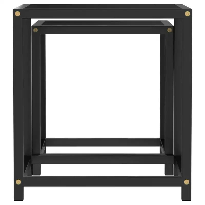 vidaXL Tea Tables Accent Nesting Coffee End Table for Living Room 2 Pcs MDF