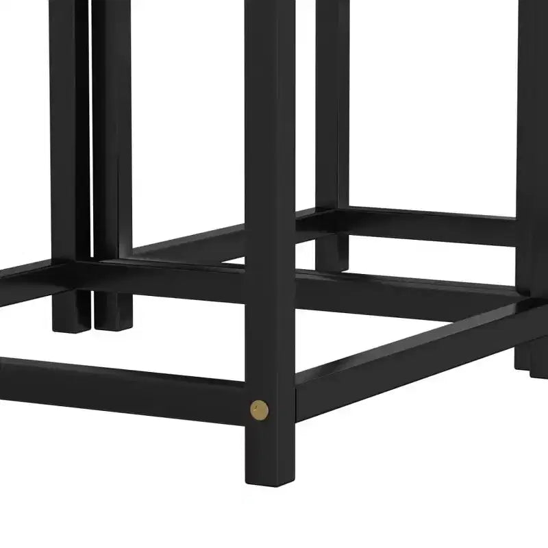 vidaXL Tea Tables Accent Nesting Coffee End Table for Living Room 2 Pcs MDF