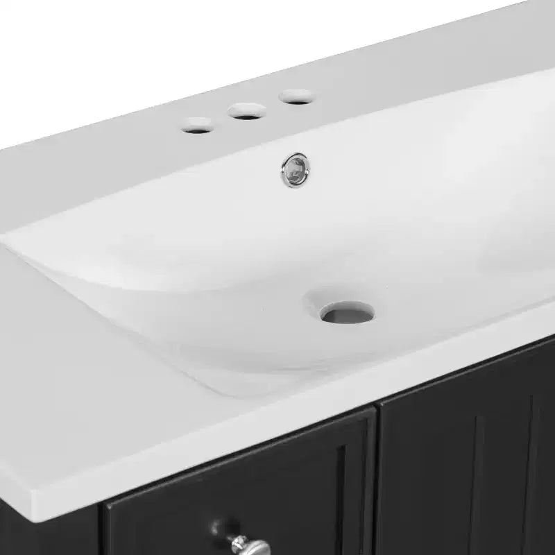 36 Modern Bathroom Vanity Sink Combo with Storage , Bathroom Floor Cabinet with Drawers, Wood Bathroom Cabinets Freestanding