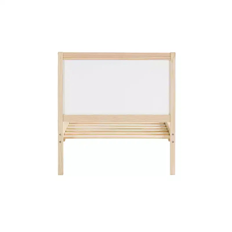 Twin Mod Bed White - Alaterre Furniture: Pine Frame, No Box Spring Required, Kids' Bedroom Daybed