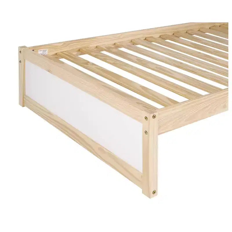 Twin Mod Bed White - Alaterre Furniture: Pine Frame, No Box Spring Required, Kids' Bedroom Daybed