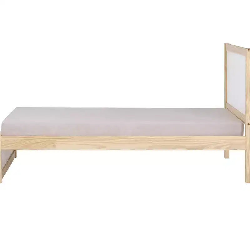 Twin Mod Bed White - Alaterre Furniture: Pine Frame, No Box Spring Required, Kids' Bedroom Daybed
