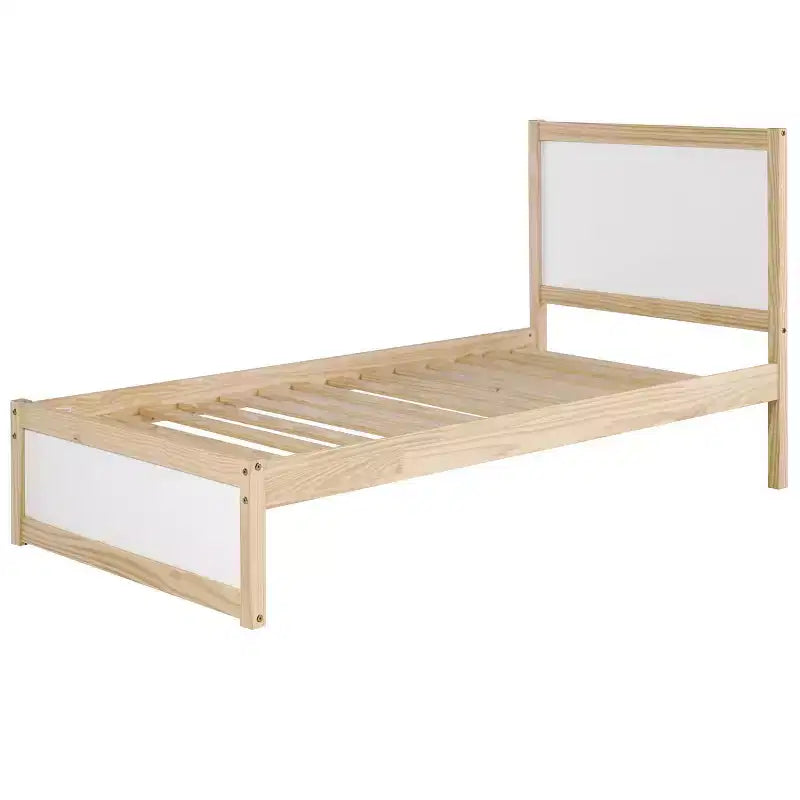 Twin Mod Bed White - Alaterre Furniture: Pine Frame, No Box Spring Required, Kids' Bedroom Daybed