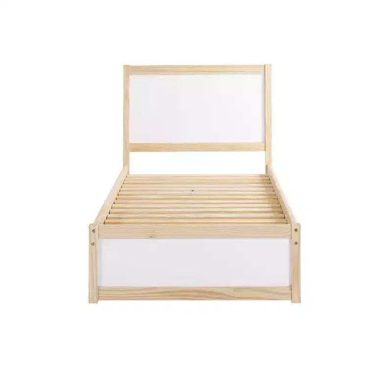 Twin Mod Bed White - Alaterre Furniture: Pine Frame, No Box Spring Required, Kids' Bedroom Daybed