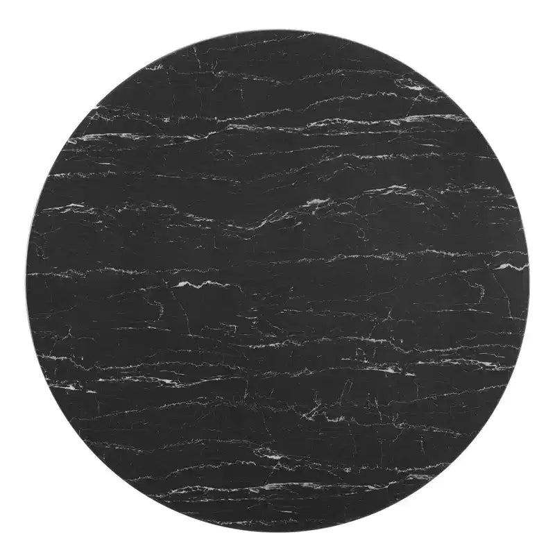Zinque Round Artificial Marble Dining Table - Modway
